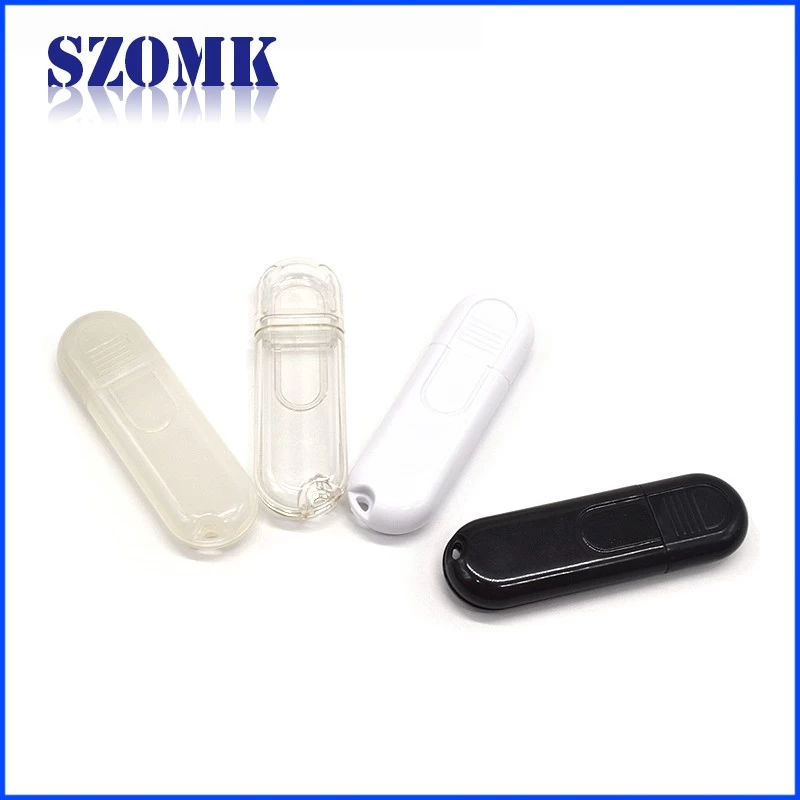 new type small plastic enclosure for usb device transparent box AK-N-52 53*18*8 mm