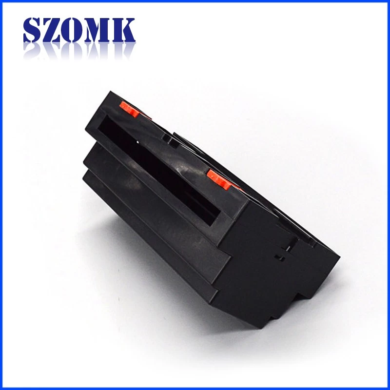 Guangdong hot sale abs plastic 158X88X59mm project electronic din rail enclosure manufacture/AK-DR-05