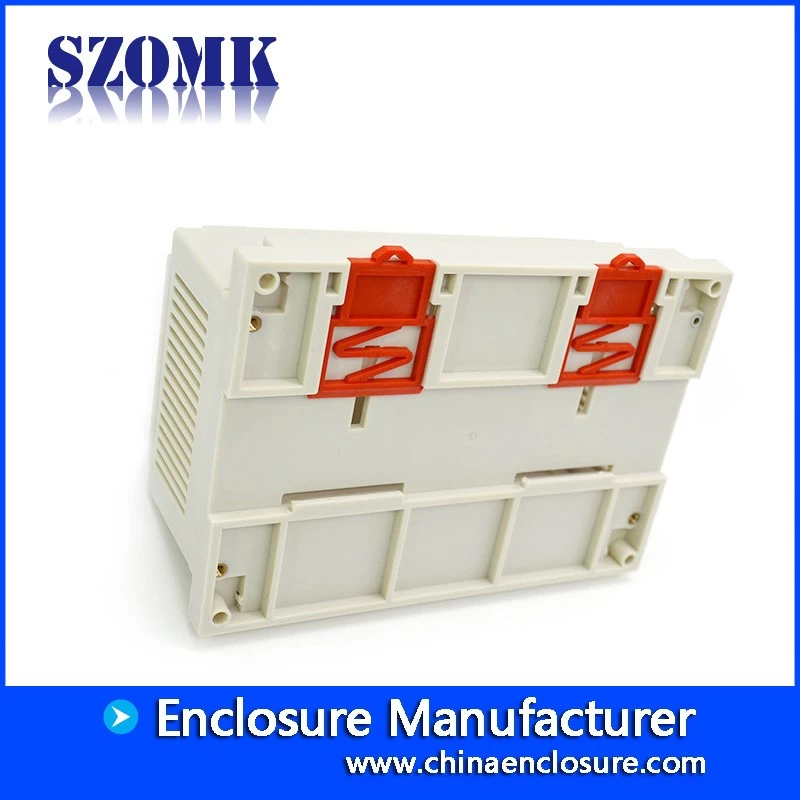 plastic din rail enclosure with  155*110*60mm plastic junction industry box for electronic devices
