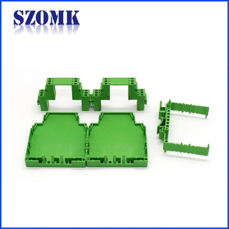 plastic dinrail enclosure for electronics project manufature plastic casing with 80*98*40mm