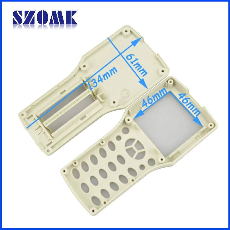 plastic handheld enclosure for 2 AA battery electronics junction boxes AK-H-24
