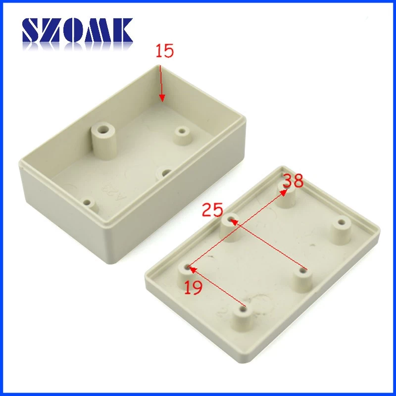 plastic small electrical abs enclosure szomk 2015 new electronics boxes AK-S-45