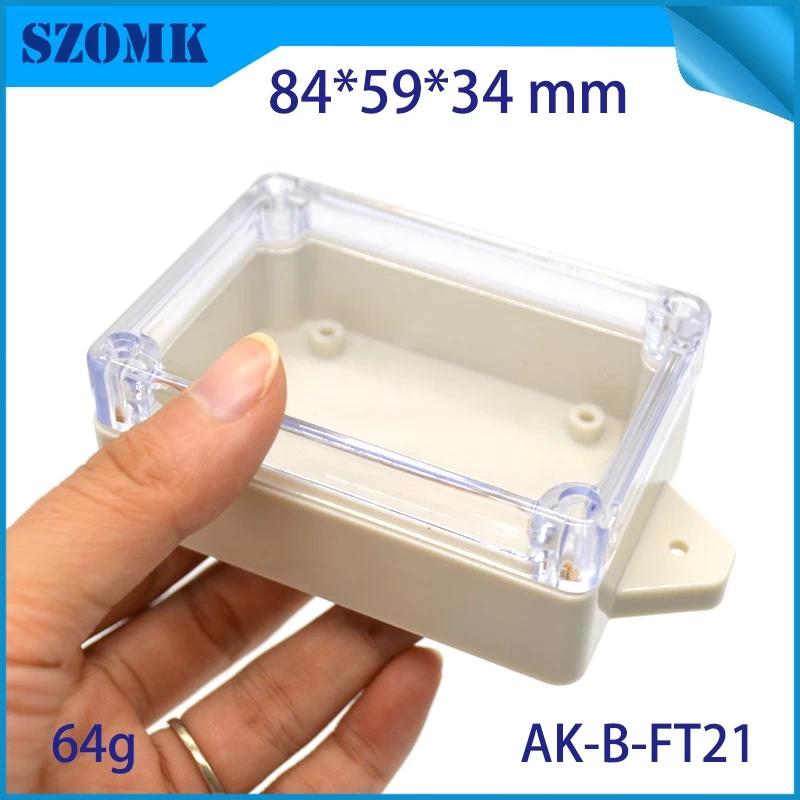 plastic waterproof enclosures for electronics indoor and outdoor use 84*59*34 mm