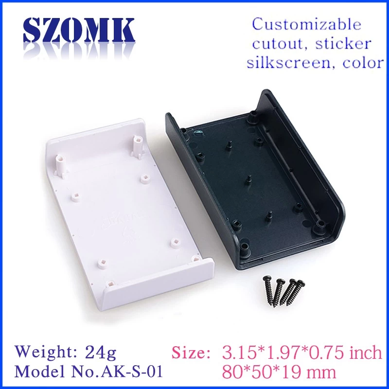 shenzhen OMK brand design plastic enclosures for electronics from china AK-S-01 19*50*80mm