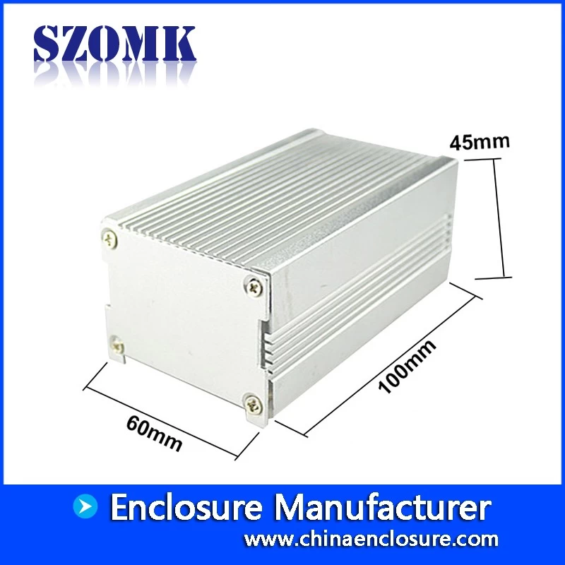 Shenzhen high quality 45X60X100mm heatsink diy amplifier aluminum enclosure supply/AK-C-B61