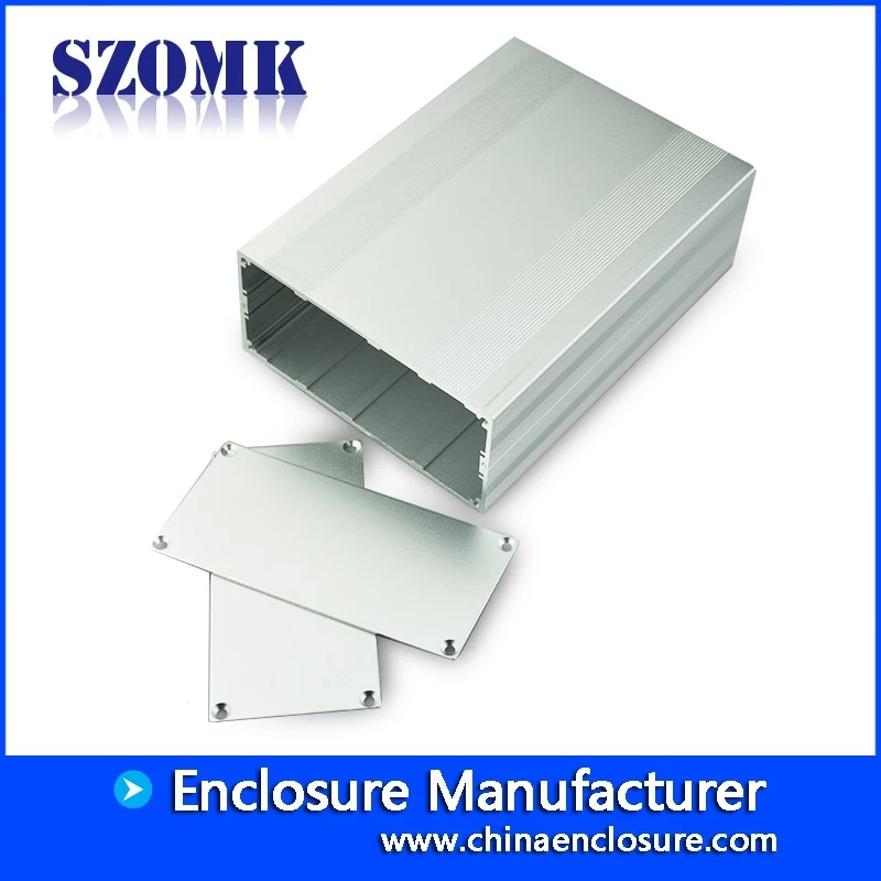 Hot seliing silver brushed aluminum foil aluminum extrusion enclosure 68*145*200mm C25