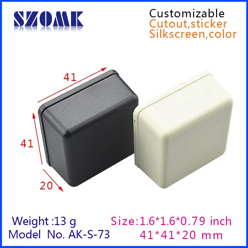 small abs material plastic standard enclosure boxes electronics plastic case AK-S-73