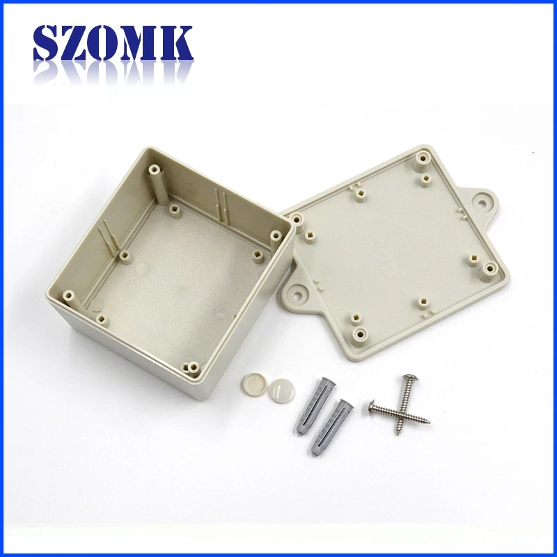 China hot sale small electrical connectors mounting brackets 80X75X45mm abs plastic box supply/AK-W-14