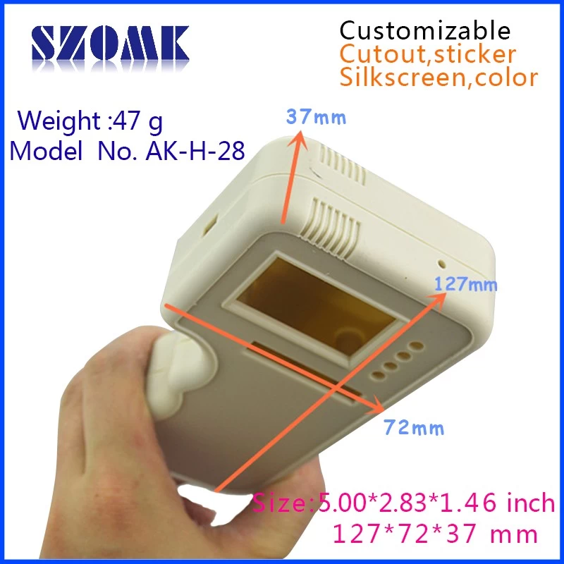 small electrical handheld plastic boxes AK-H-28