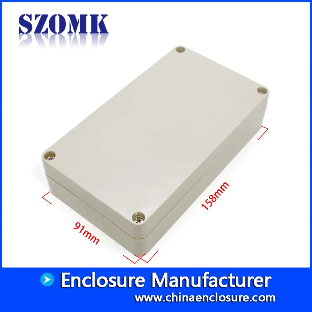 szomk high quality strong enough IP65 waterproof for Electronic Instrument Housing Case Box AK-B-8 158*91*40mm