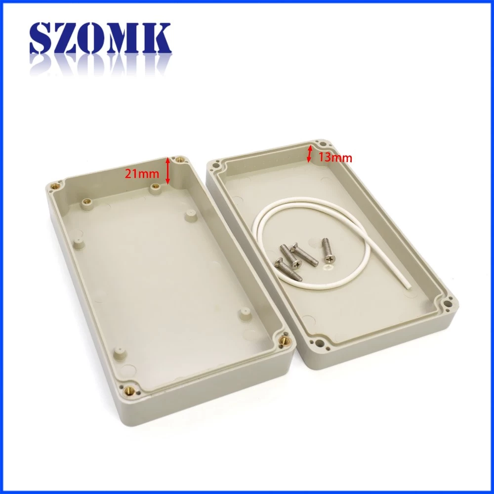 szomk high quality strong enough IP65 waterproof for Electronic Instrument Housing Case Box AK-B-8 158*91*40mm