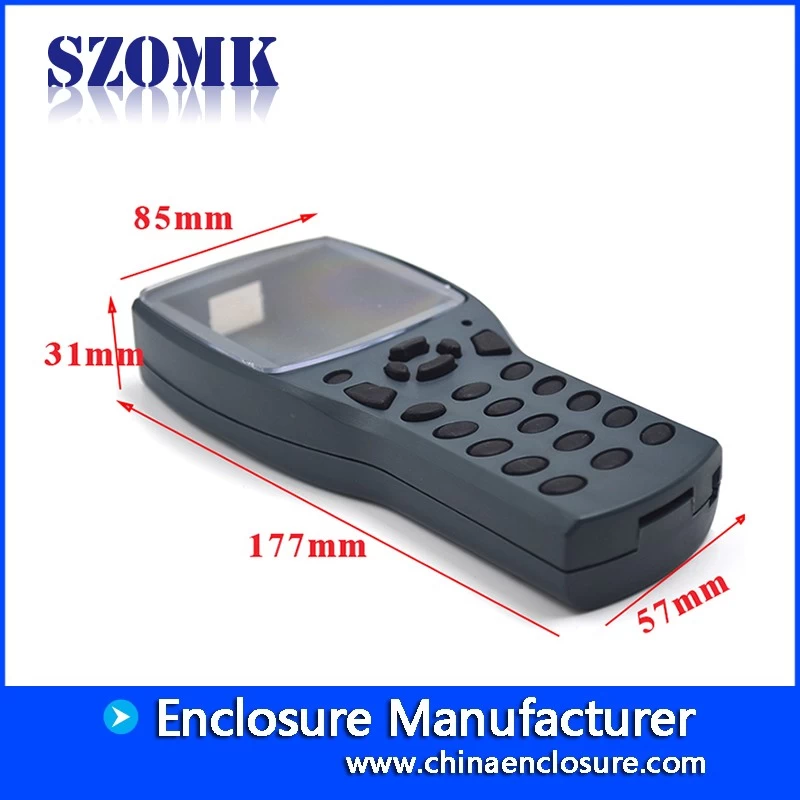 szomk plastic enclosure electronics box  amplifier box electronics  2x AA battery holder handheld plastic instrument case