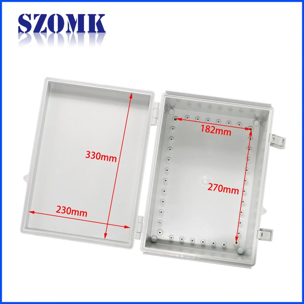 szomk waterproof electrical box outdoor plastic box for electronics circuit board instrument device housing 335*235*150mm AK-01-48