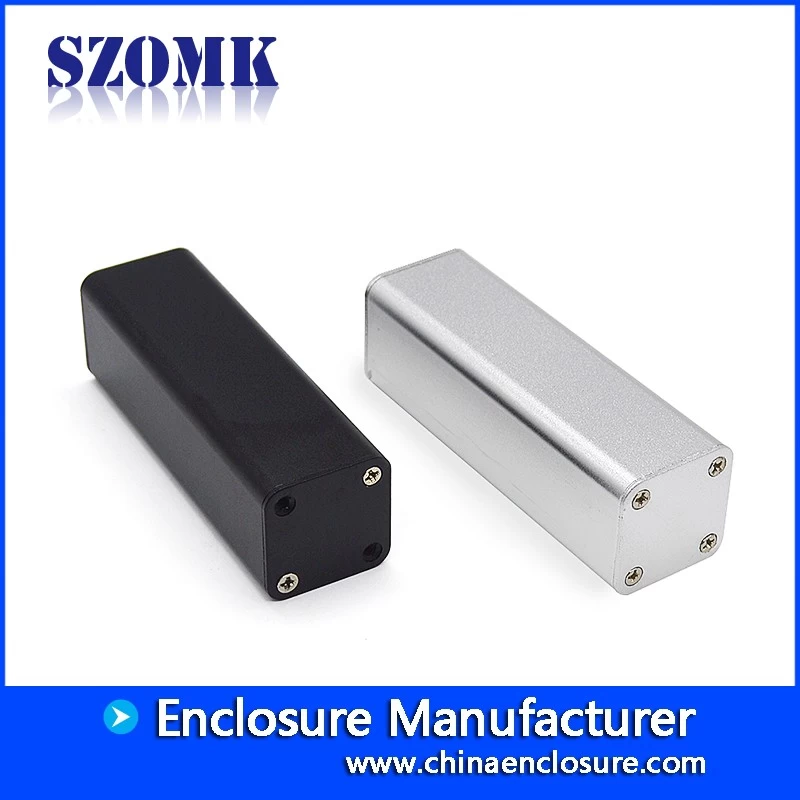 top sale wall mounting aluminum ecectronic junction enclosure with heat sink size 32*32*100mm