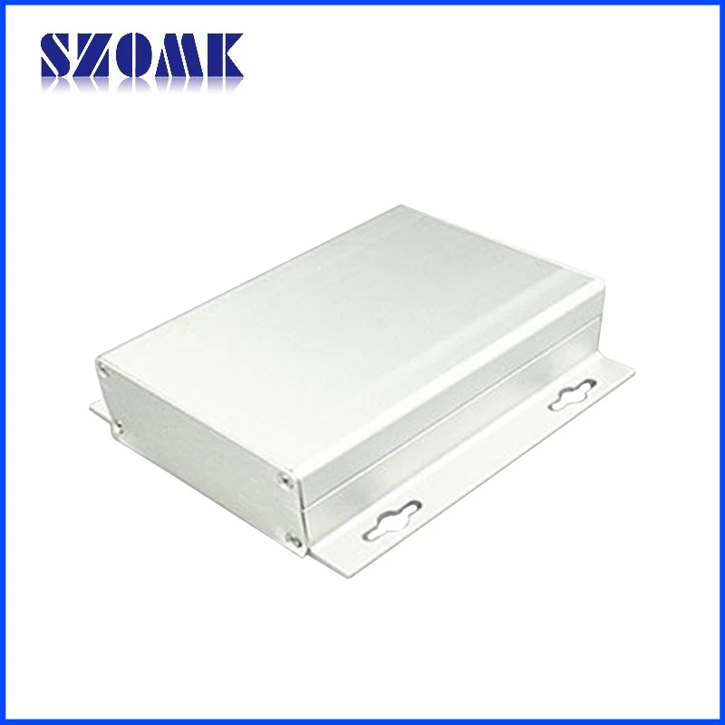 Aluminum Extruded Electrical Junction Boxes Metal Housings Silver color Box with Flangs