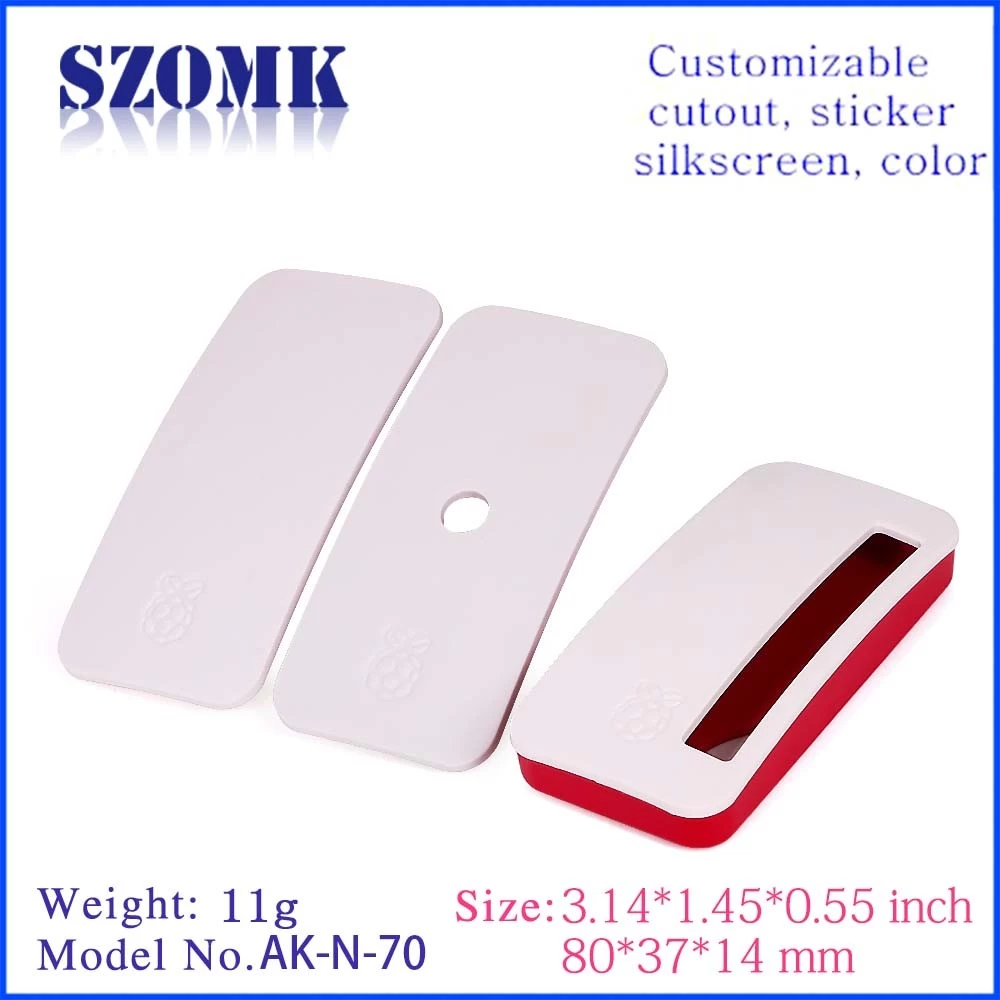 top selling outdoor IP54 custom abs Raspberry Pi shell plastic box electronic enclosure  AK-N-70   80*37*14mm