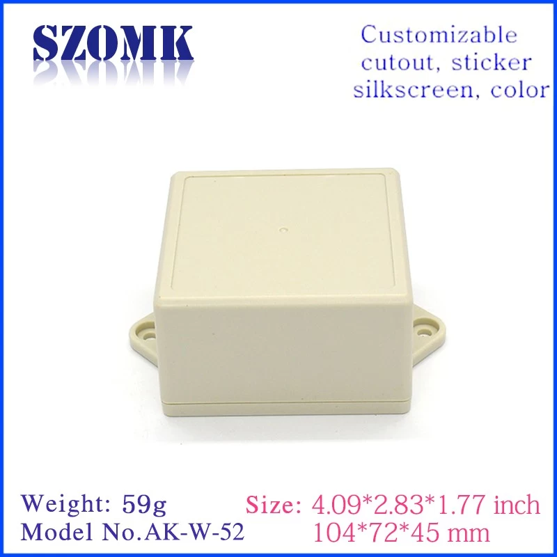 wall mount plastic box enclosure electronic plastic casing for electronics AK-W-52