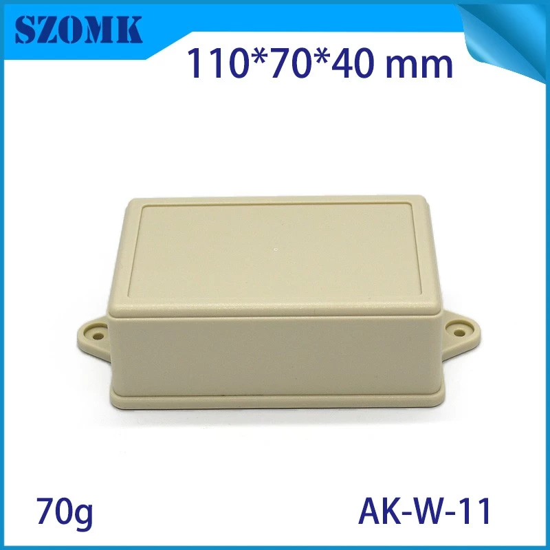 wall mounting plastic enclosure with hinge for PCB AK-W-11 110*70*40mm