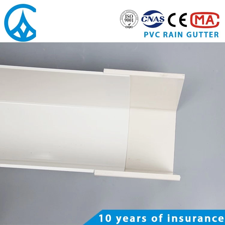 ZXC China supplier Cheap price anti-corrosion roofing plastic PVC rain water gutter