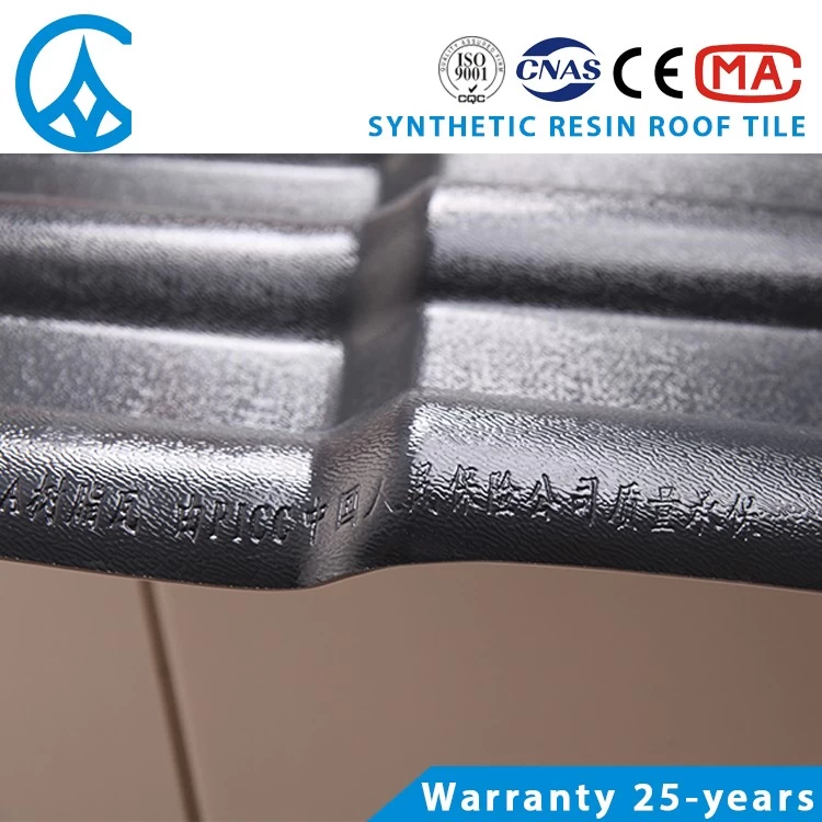 ZXC Chinese traditional style colorful ASA resin roof tiles
