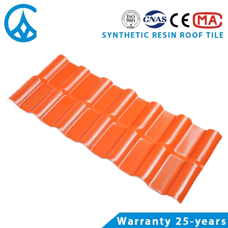 Chinese traditional style colorful ASA resin roof tiles