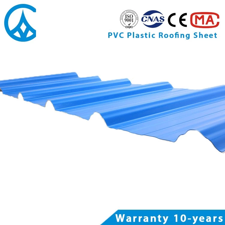 Lasting color plastic ASA-PVC roofing sheet provide 20 years warranty