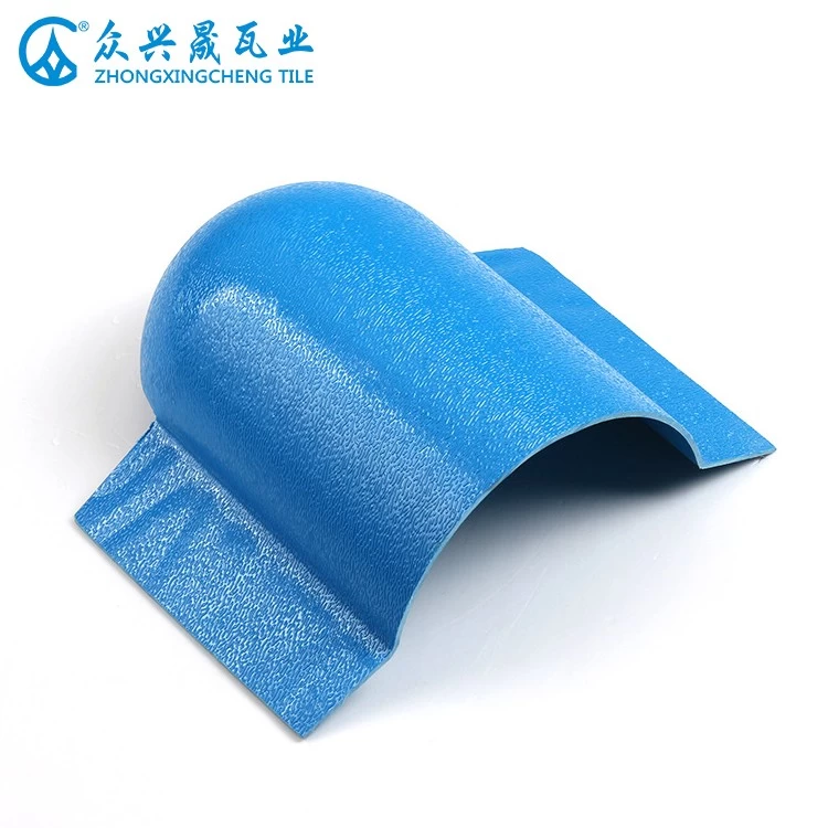 ZXC China supplier Tilted Ridge Roof Tile Head - Spanish style ASA roof tile accessories