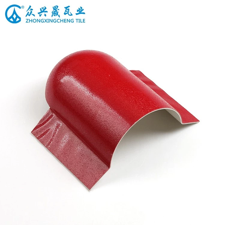 ZXC China supplier Tilted Ridge Roof Tile Head - Spanish style ASA roof tile accessories