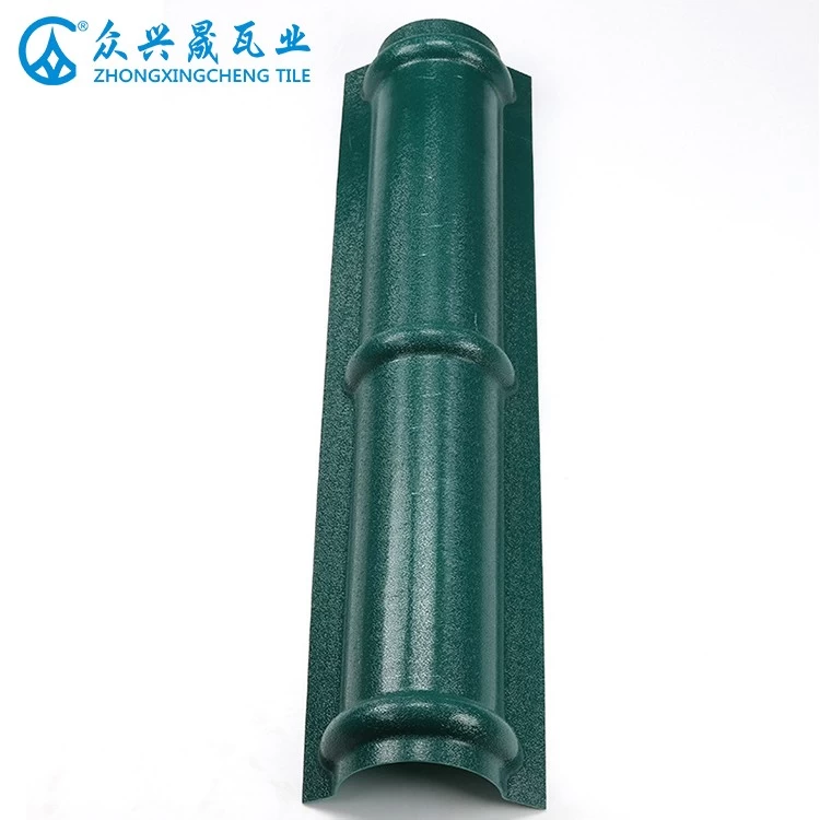 Tilted Ridge Roof Tile - Spanish style ASA roof tile accessories