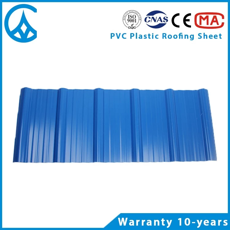 ZXC ASA-PVC roofing sheet blue color PVC roof tile
