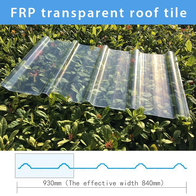 ZXC مخصص ورقة سقف FRP شفافة