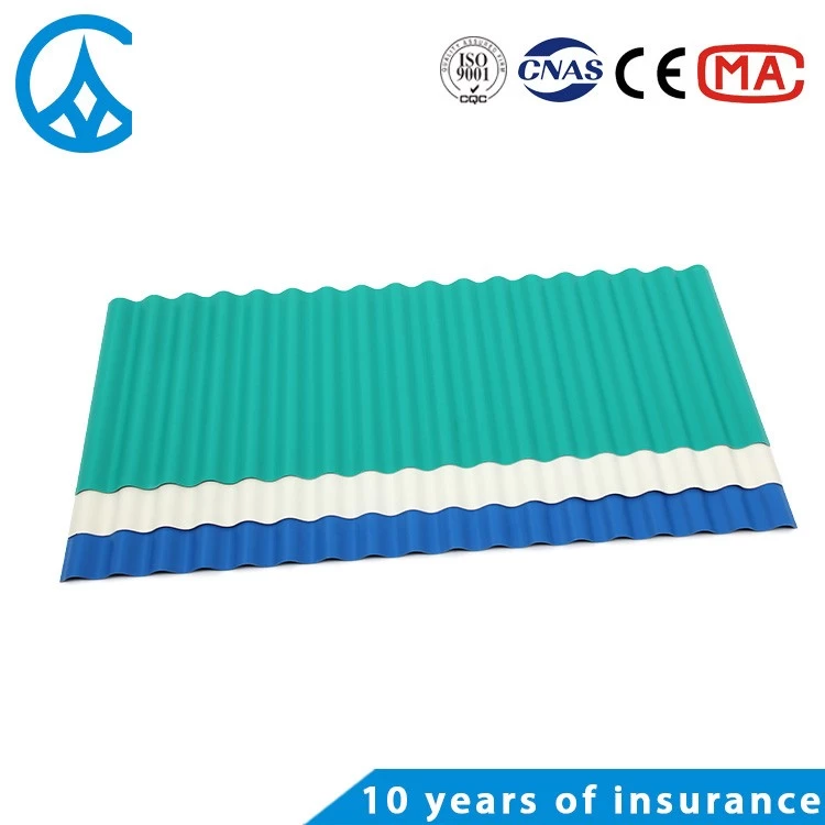 ZXC Plastic 980 wave tile corrosion resistance pvc roofing tile