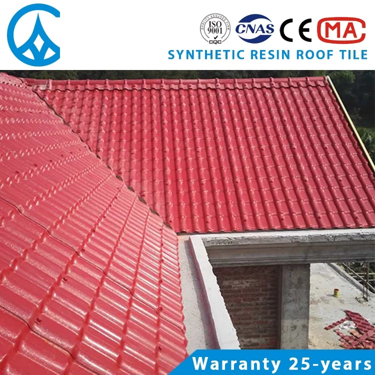 ZXC Superior quality asa synthetic resin plastic spanish roof tile