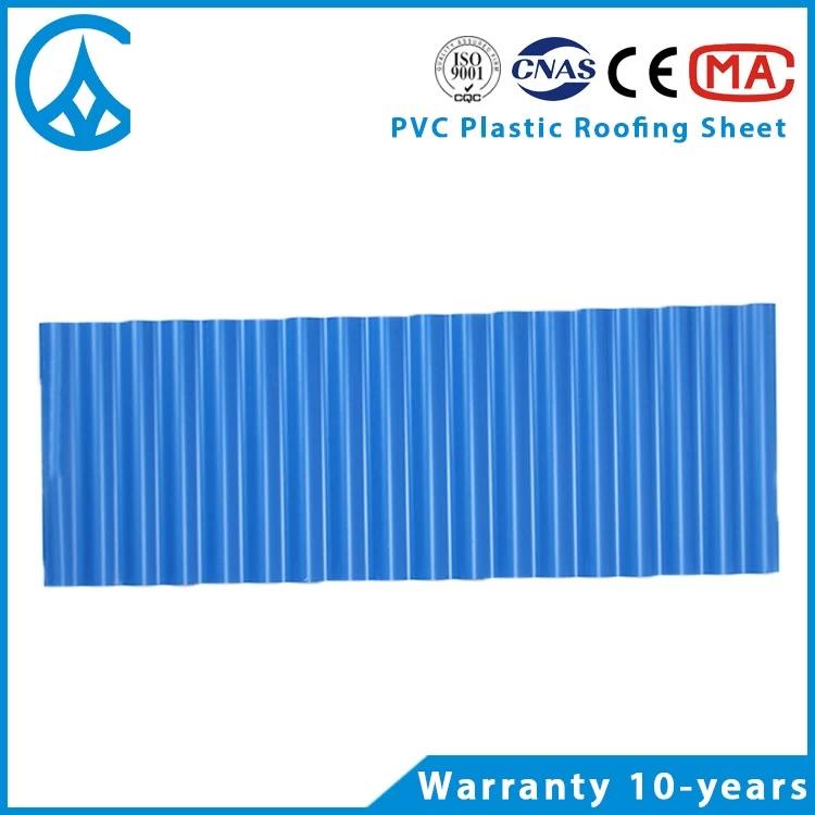 ZXC cheap building materials plastic PVC roofing tiles in China