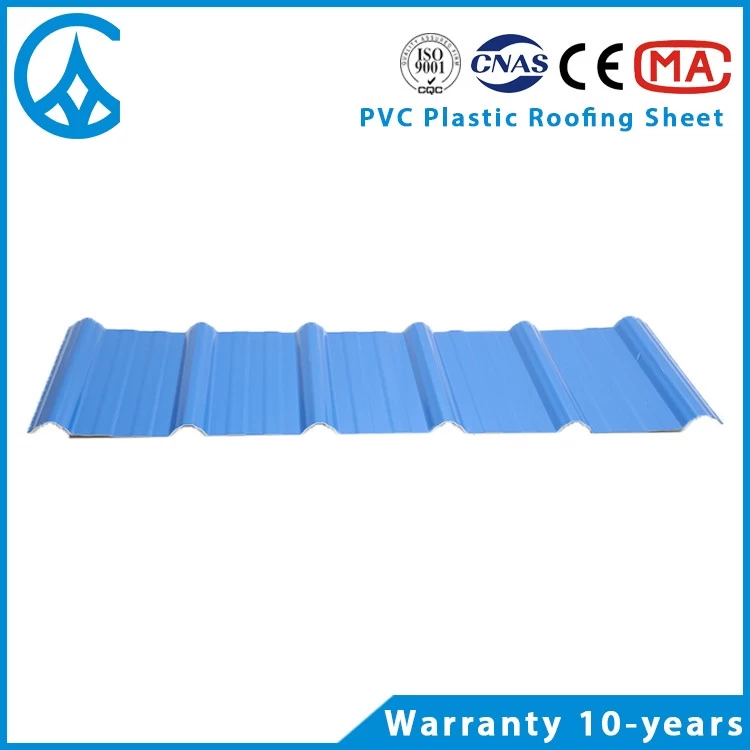 Zxc matériaux de construction pas cher carreaux de toiture en PVC en Chine