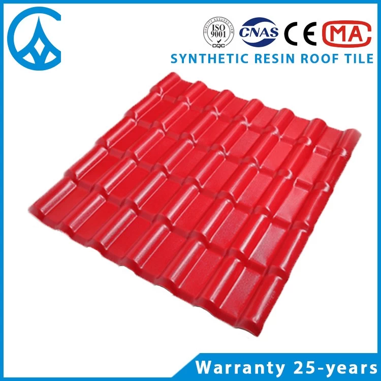 ZXC environment friendly corrugated ASA plastic resin roofing sheet