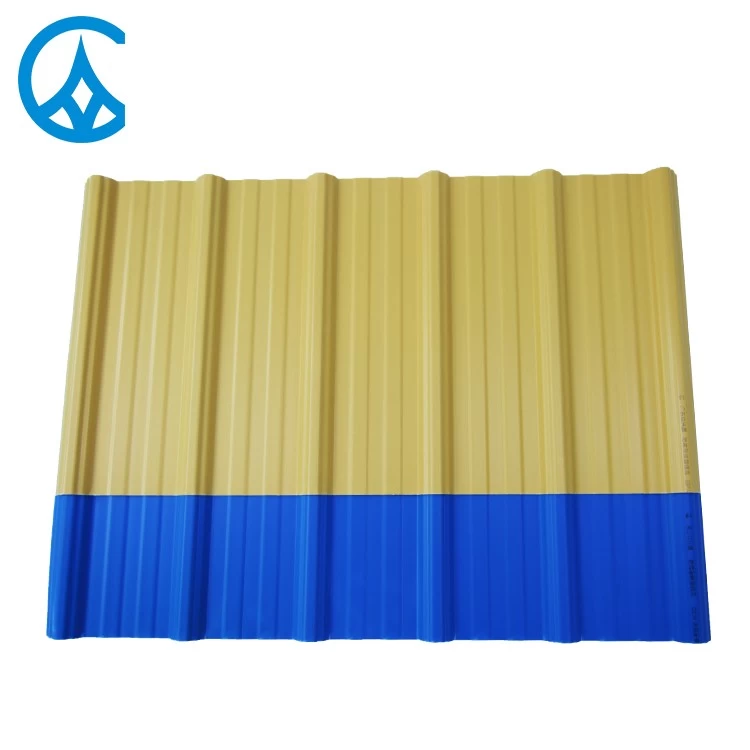 ZXC heat insulation China fireproof color lasting pvc roofing sheet