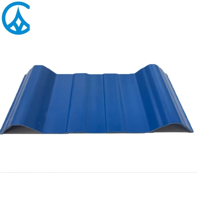 ZXC  trapezoid and round wave PVC roofing sheet in different colors