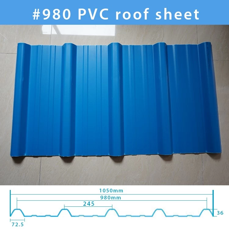 ZXC Varias especificaciones PVC Toaching Sheet Tile