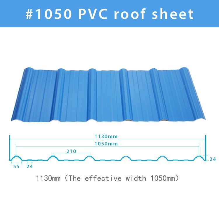 ZXC various specification PVC roofing sheet tile