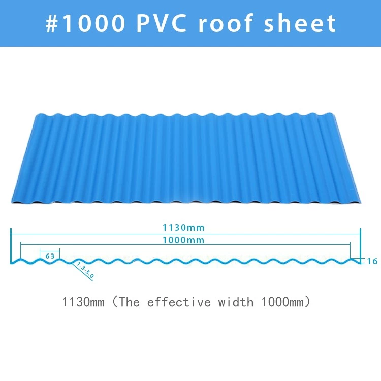 ZXC Varias especificaciones PVC Toaching Sheet Tile