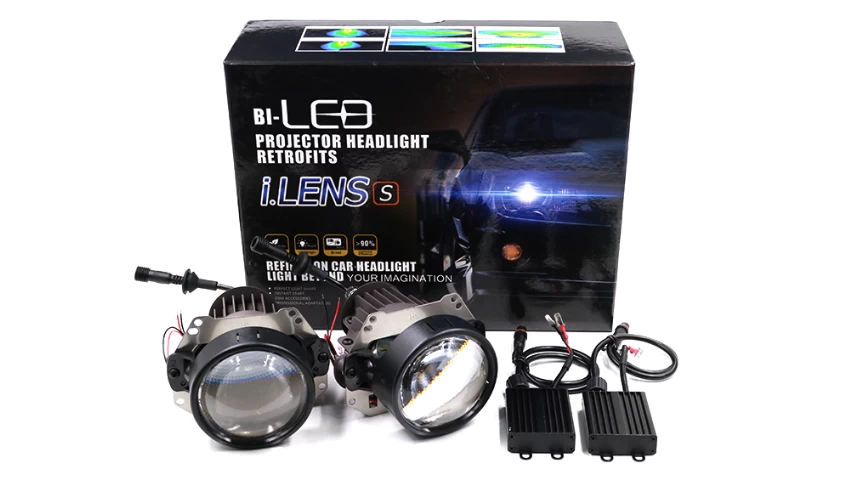 ¡Nueva llegada!!!! Yike iLens 5000K CREE 8000lm Bi-LED proyector lente rosca versión con fr negro