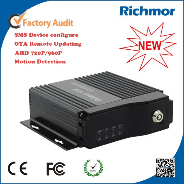 H.264 1080P/720P AHD GPS 3G DVR 4CH Mobile DVR From Original Manufacturer