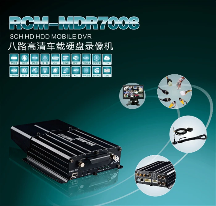 Richmor Best 3g 4g wifi 8ch DVR, School Bus Camera DVR with Free Client Software dvr h.264 RFID GPS Tracking Systems