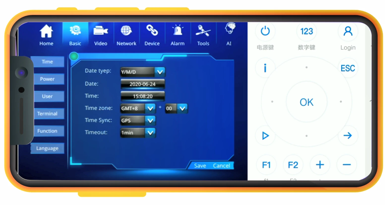 Rilevamento della fatica del conducente Richmor MDVR 4CH HD SD card DSM DVR mobile per soluzione di taxi per autobus