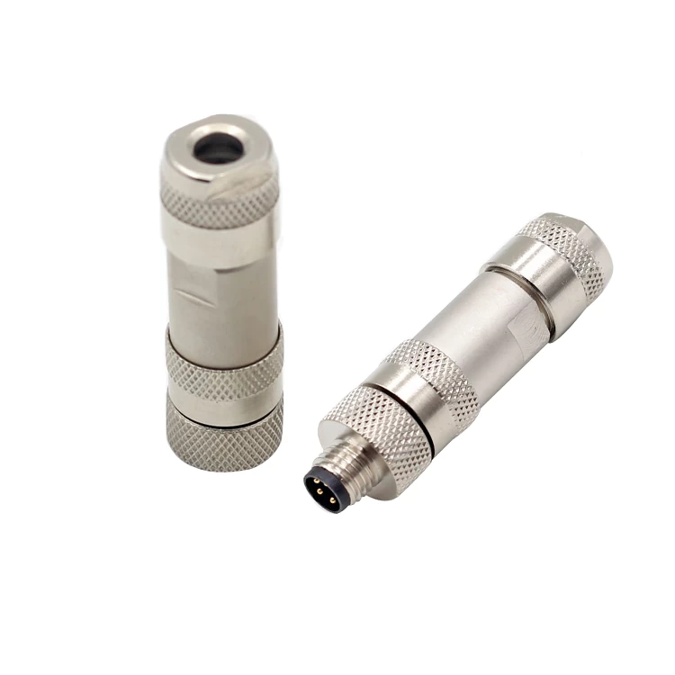  2 unids M8 Plug Impermeable 4 Pin Conector Conector Campo Cable  M8 Enchufe Hembra 4 Pin Blindado Recto Tornillo-Junta para Cable IP67  Sensor Industrial Enchufe Adaptador : Industrial y Científico