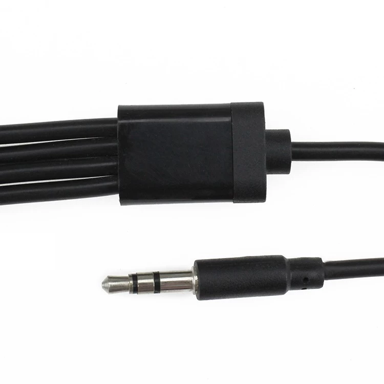 3-rdzeniowy 3,5 mm gniazdo słuchawek stereo Audio Y Splitter 1 męski na 4 żeński kabel