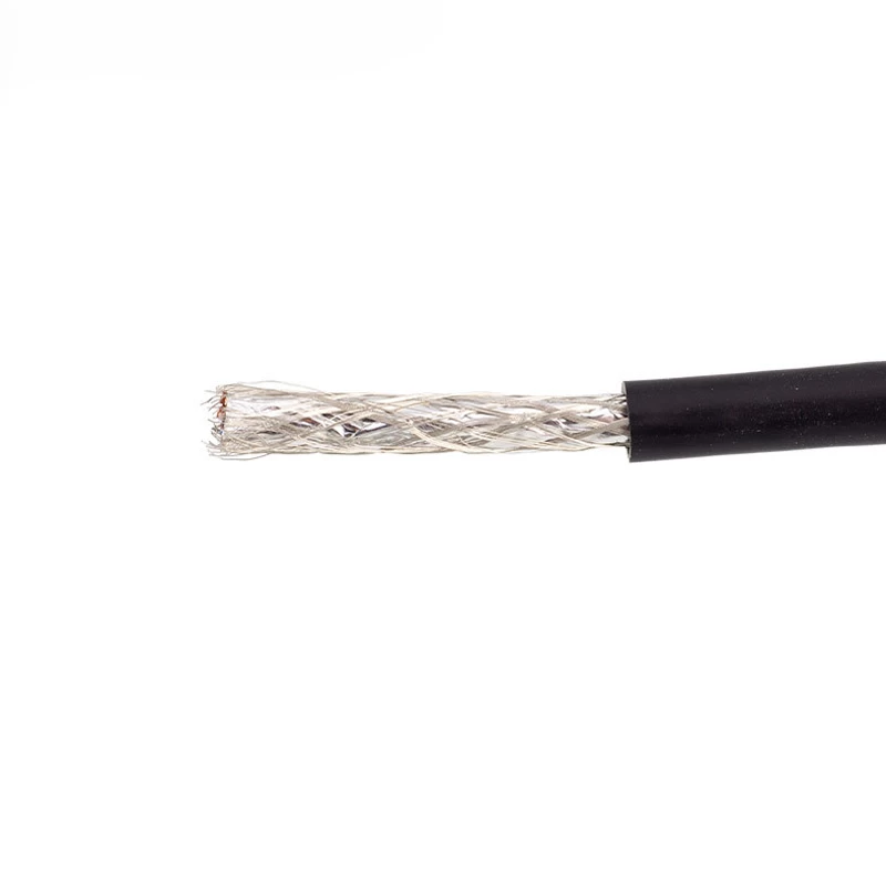 Black CAT5E 8 core shield RJ45 cable to M8 M12 male female pvc cable