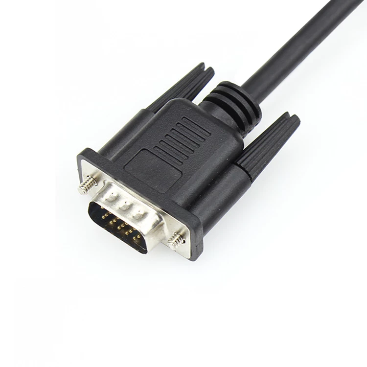 Black Double Shielded 15 PIN 1 M 3M 5M VGA to VGA Cable For Computer TV HDTV