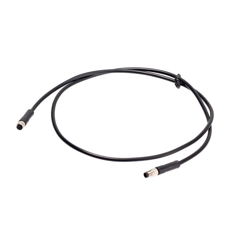 Factory manufacture PVC PUR Molding Circular 4 Pin Female M5 Sensor Cable Connector